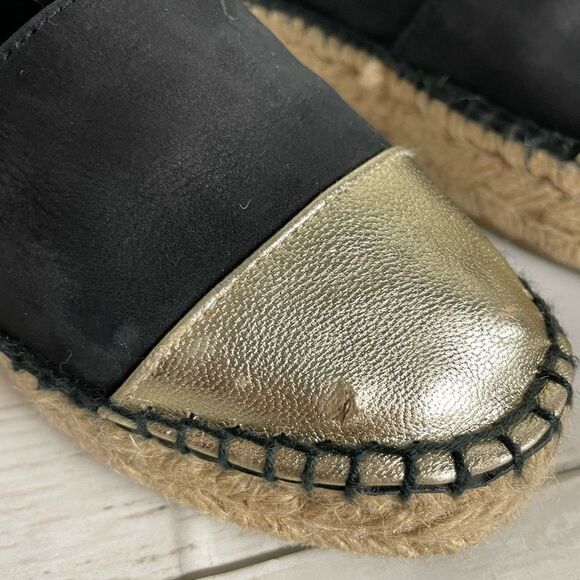 Atelier Costa Gold And Black Espadrille- Handmade In Spain Size 37 or 5.5 - Picture 10 of 14